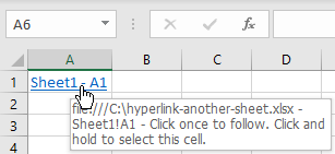 hyperlink another sheet 3