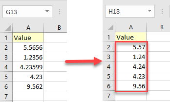 round numbers without formula 5