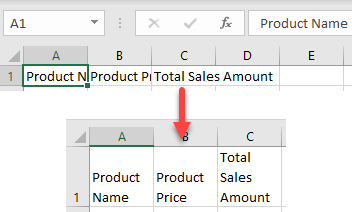 word wrap initial data