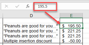 FormulaBar raw data