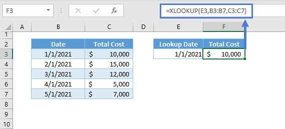 XLOOKUP by Date 03