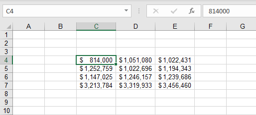 consolidatedata simple sum