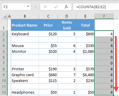 delete blank rows 2