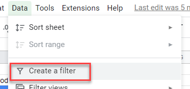 select every other gs create filter