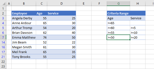 advanced filter advanced filter select multiple rows