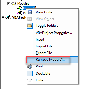 vba-error 400 remove module