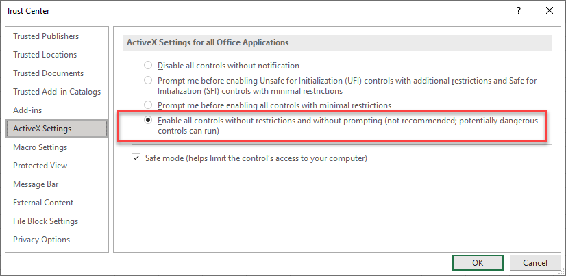 vba error enable controls