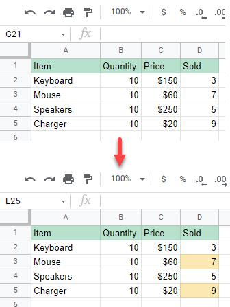 conditional formatting 46