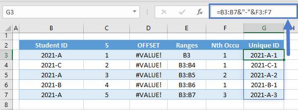 array unique id