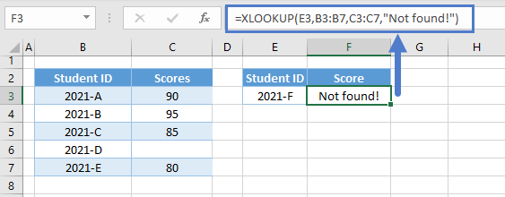 xlookup na error handling