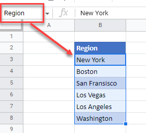 dynamicdropdown gs amend rangename