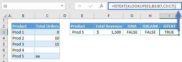 ifs function istext xlookup