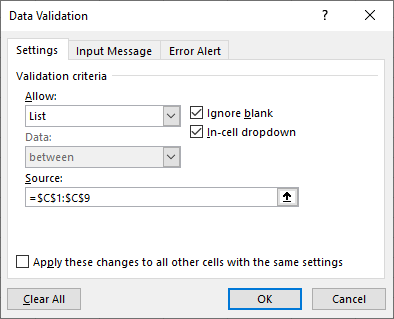 autocomplete data validation