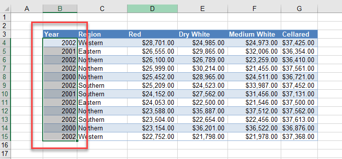 Wildcards select values