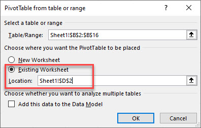 unique values pivot 2